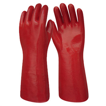 GUANTE DE PVC ROJO 40 CM DPS31545