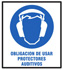 CARTEL DE OBLIGACION USAR PROTECCION AUDITIVA (40X45)