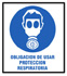 CARTEL DE OBLIGACION PROTECCION RESPIRATORIA (40X45)