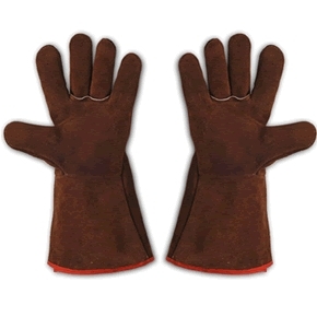 GUANTE SOLDADOR MARRON FORRADO COSTURA KEVLAR  DPS311135