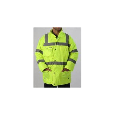 CAMPERA IMPERMEABLE VERDE CON REFLECTIVO T/L