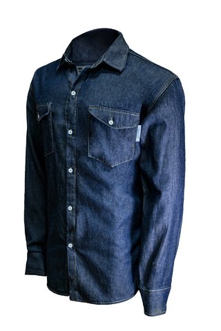 CAMISA DE JEAN STAR AZUL OSCURO  T M