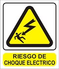 CALCOMANIA DE RIESGO ELECTRICO