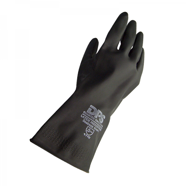 GUANTE DE LATEX USO INDUSTRIAL NEGRO T  9 DPS71394 