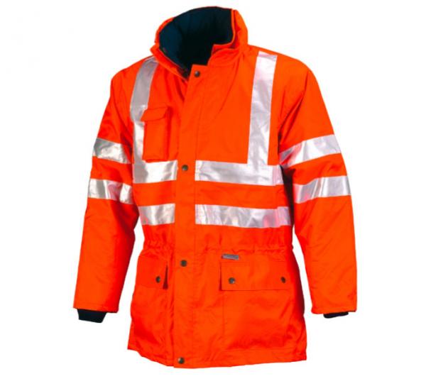 CAMPERA DE ABRIGO IMP. C/CINTA REFLEX NARANJA XXXL