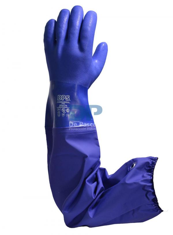 GUANTE PVC AZUL 70 CM DPS31755