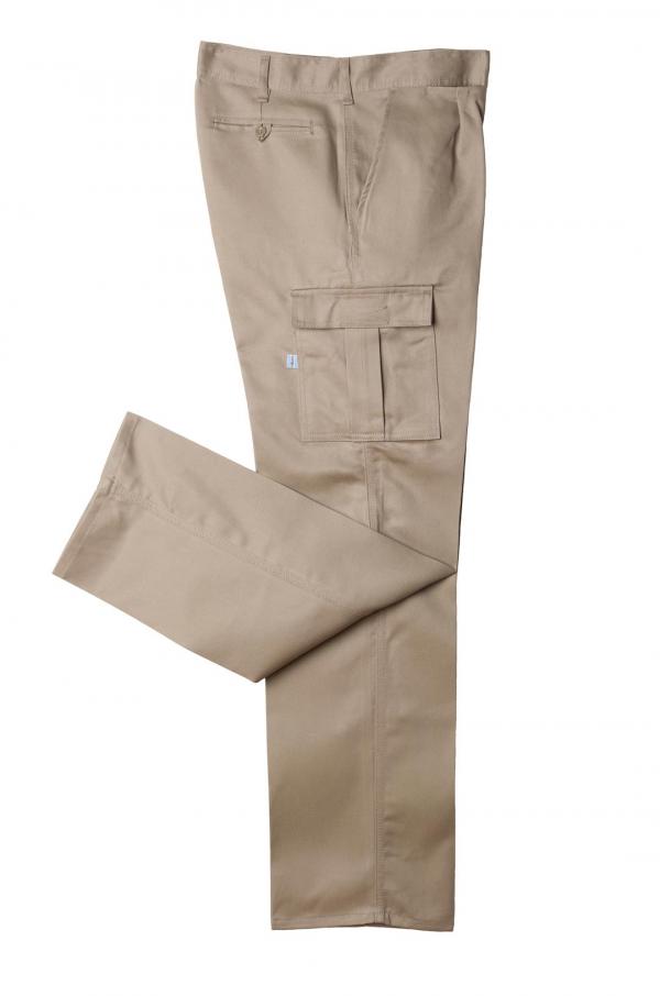 PANTALON BEIGE OMBU TIPO CARGO  T 42